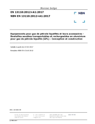 NBN EN 13110:2012+A1:2017