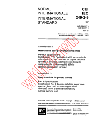 IEC 60249-2-9:1987/AMD3:1993