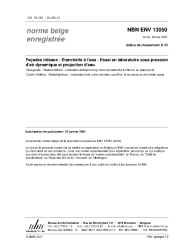 NBN ENV 13050:2001