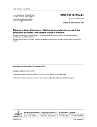 NBN EN 14733+A1:2010