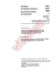 IEC 60502:1983/AMD3:1989