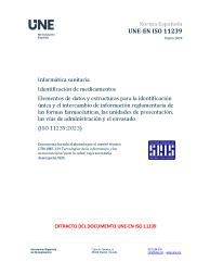 UNE-EN ISO 11239:2024