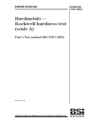 BS EN ISO 3738-1:2010