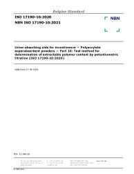 NBN ISO 17190-10:2021