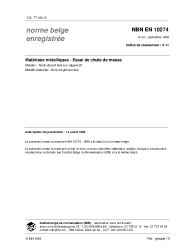 NBN EN 10274:1999