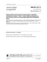 NBN EN 10217-2:2002