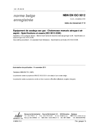 NBN EN ISO 9012:2011