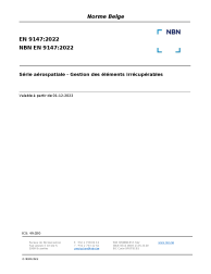 NBN EN 9147:2022