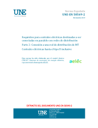 UNE-EN 50549-2:2019
