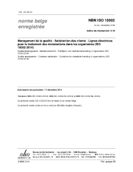 NBN ISO 10002:2014