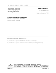 NBN EN 16575:2014