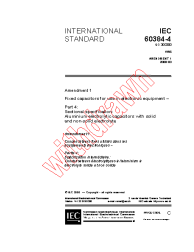 IEC 60384-4:1998/AMD1:2000