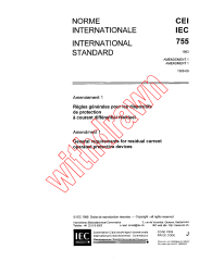 IEC TR 60755:1983/AMD1:1988