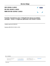 NBN EN ISO 20342-1:2022