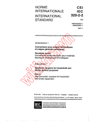 IEC 60320-2-2:1990/AMD1:1994