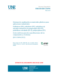 UNE-EN ISO 15494:2019
