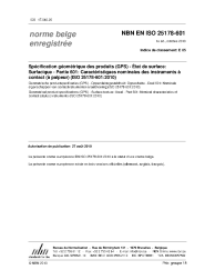 NBN EN ISO 25178-601:2010