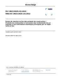 NBN EN 13823:2020+A1:2022