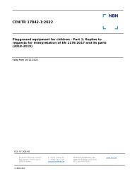CEN/TR 17842-1:2022