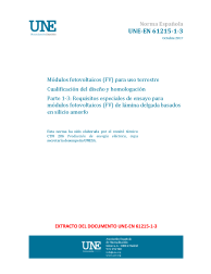 UNE-EN 61215-1-3:2017