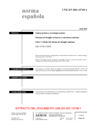 UNE-EN ISO 15749-1:2005