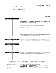 UNE-EN ISO 21007-1:2006