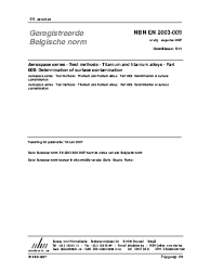 NBN EN 2003-009:2007