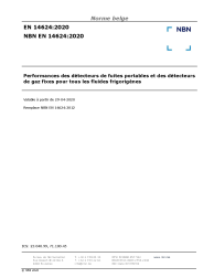 NBN EN 14624:2020