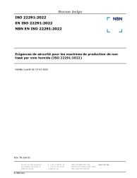 NBN EN ISO 22291:2022