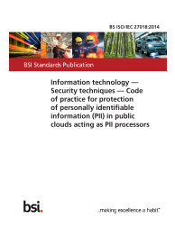 BS ISO/IEC 27018:2014