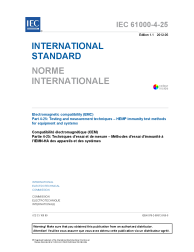 IEC 61000-4-25:2001+AMD1:2012 Consolidated