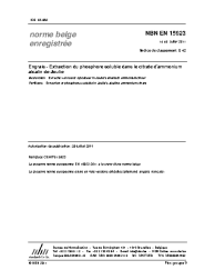 NBN EN 15923:2011