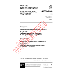 IEC 60050-604:1987/AMD1:1998