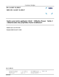 NBN EN 14187-3:2017