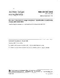 NBN EN ISO 3696:1995