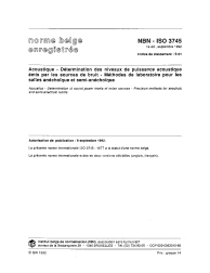NBN ISO 3745:1992