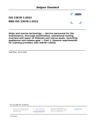 NBN ISO 23678-1:2022