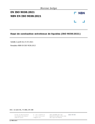 NBN EN ISO 9038:2021