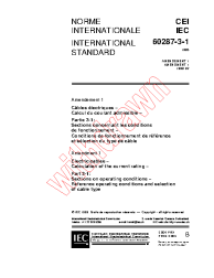 IEC 60287-3-1:1995/AMD1:1999