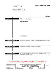 UNE-EN 636:2012+A1:2015 (R2018)