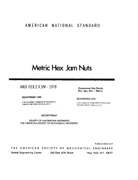 ASME B18.2.4.5M-1979 (R2003) - W ERR