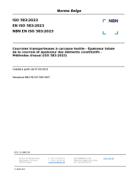 NBN EN ISO 583:2023
