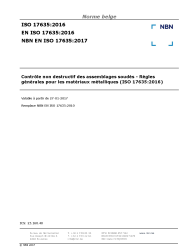 NBN EN ISO 17635:2017