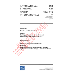 IEC 60034-12:2002/AMD1:2007