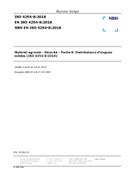 NBN EN ISO 4254-8:2018