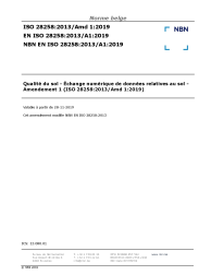 NBN EN ISO 28258:2013/A1:2019