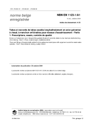NBN EN 1123-1/A1:2004