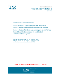 UNE-ISO/IEC TS 17021-6:2018
