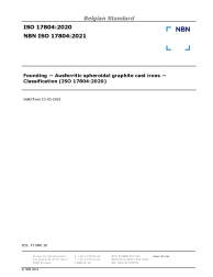 NBN ISO 17804:2021