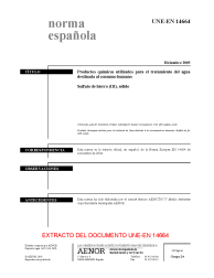 UNE-EN 14664:2005 (R2014)